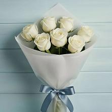 Букет 7 Белых роз Эдлесс Лав в Покровском Ростовской области