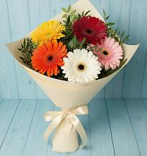 Букет цветов из:  Герберы в Покровском Ростовской области