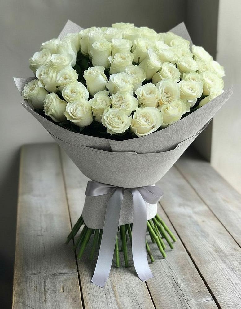 Букет 35 Белых роз в Покровском Ростовской области