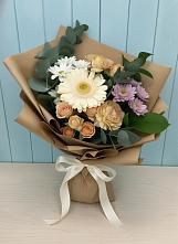 Букет цветов из:  Герберы и Хризантемы в Покровском Ростовской области
