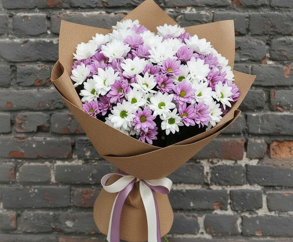 Букет цветов из: Хризантемы в Покровском Ростовской области