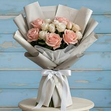 Букет цветов из:  Розы #REPLACE_PRED# Покровском Ростовской области