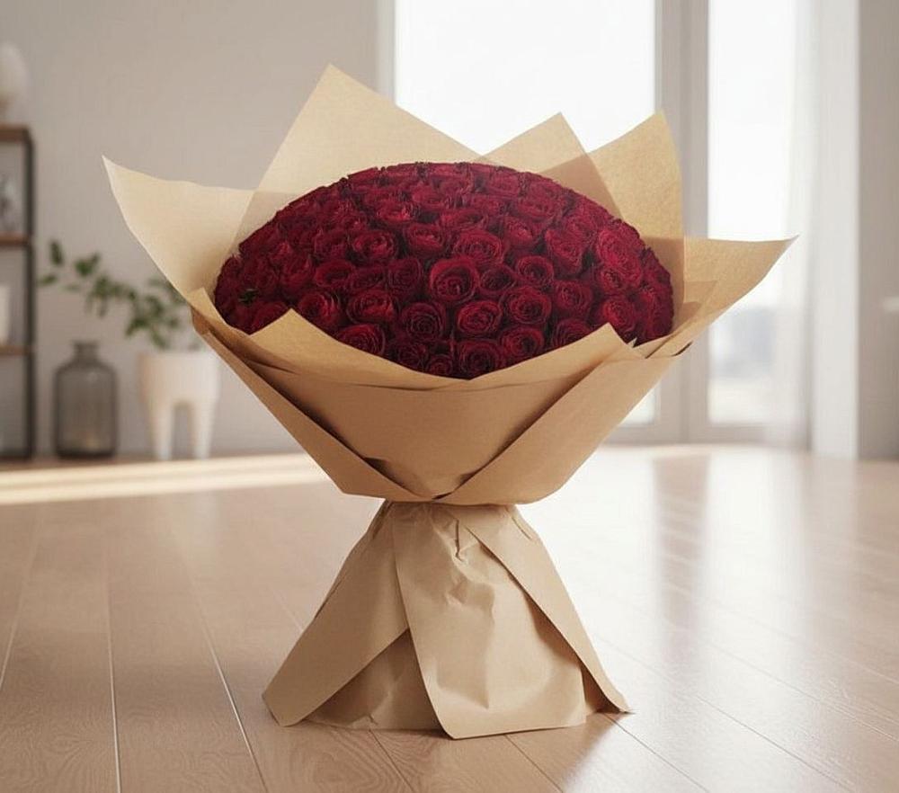 Букет 101 Красная роза в Покровском Ростовской области