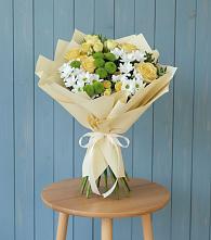 Букет цветов из:  Хризантемы и Розы в Покровском Ростовской области