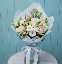 Букет цветов из:  Розы и Лизиантусы в Покровском Ростовской области