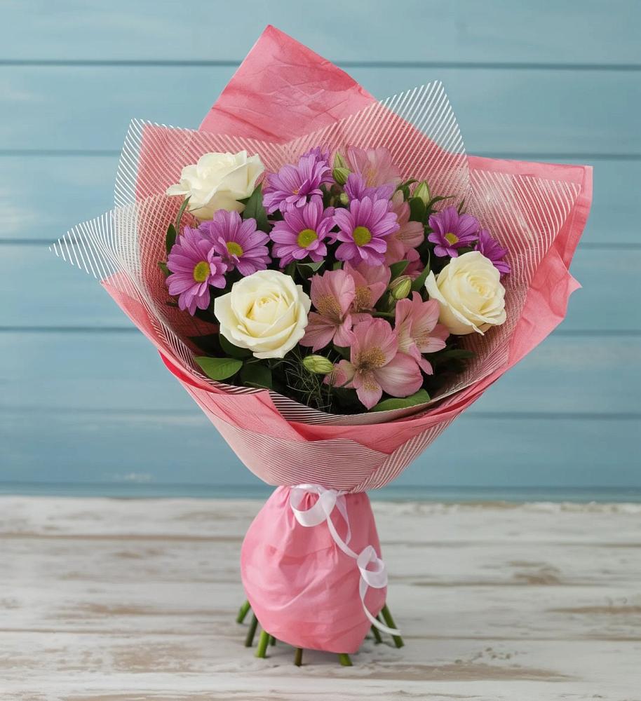 Букет цветов из: Герберы в Покровском Ростовской области