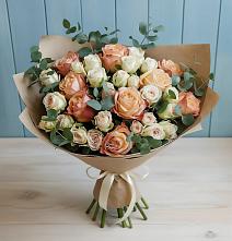 Букет цветов из:  Альстромерии и Розы в Покровском Ростовской области